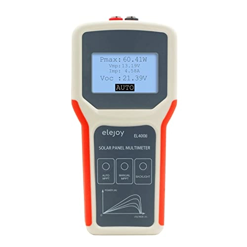 Portable Handheld Photovoltaic Panel Multimeter - LCD Backlight Open Circuit Voltage
