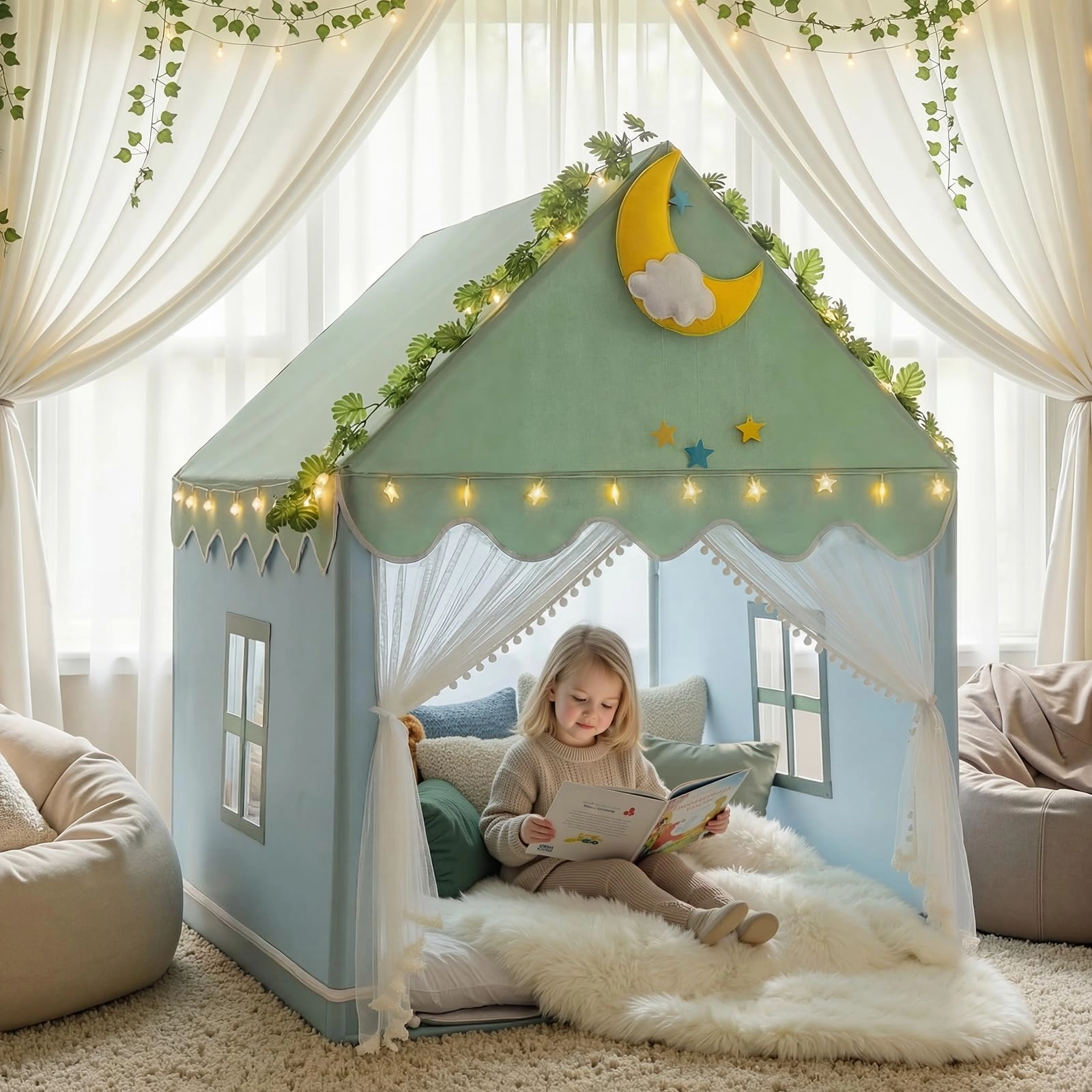 Kids Tent - 120 cm x 104 cm x 129 cm Princess
