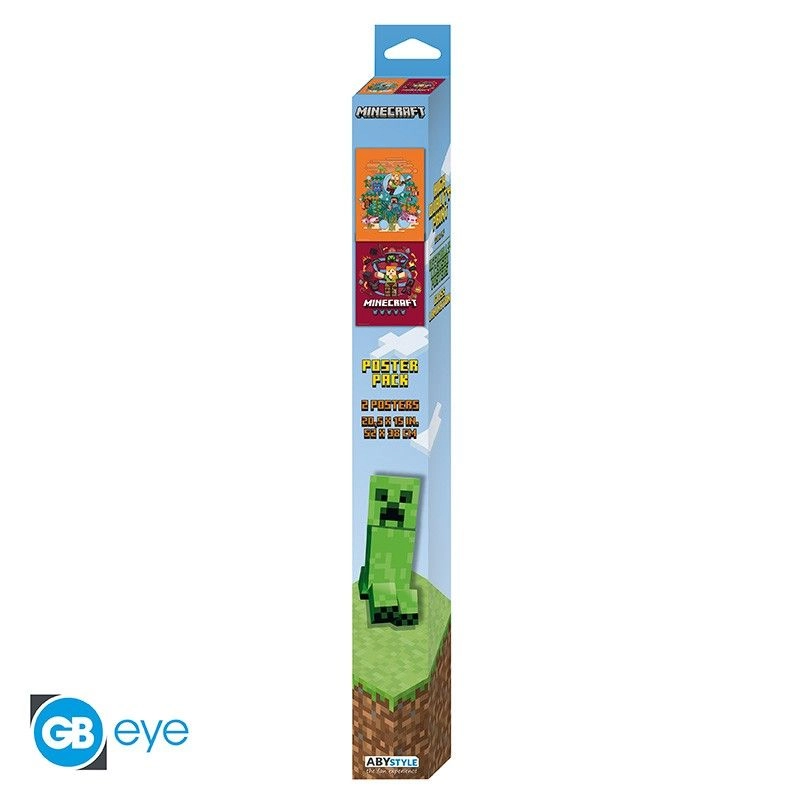 Minecraft Chibi Posters - Laminated paper 52cm x 38cm