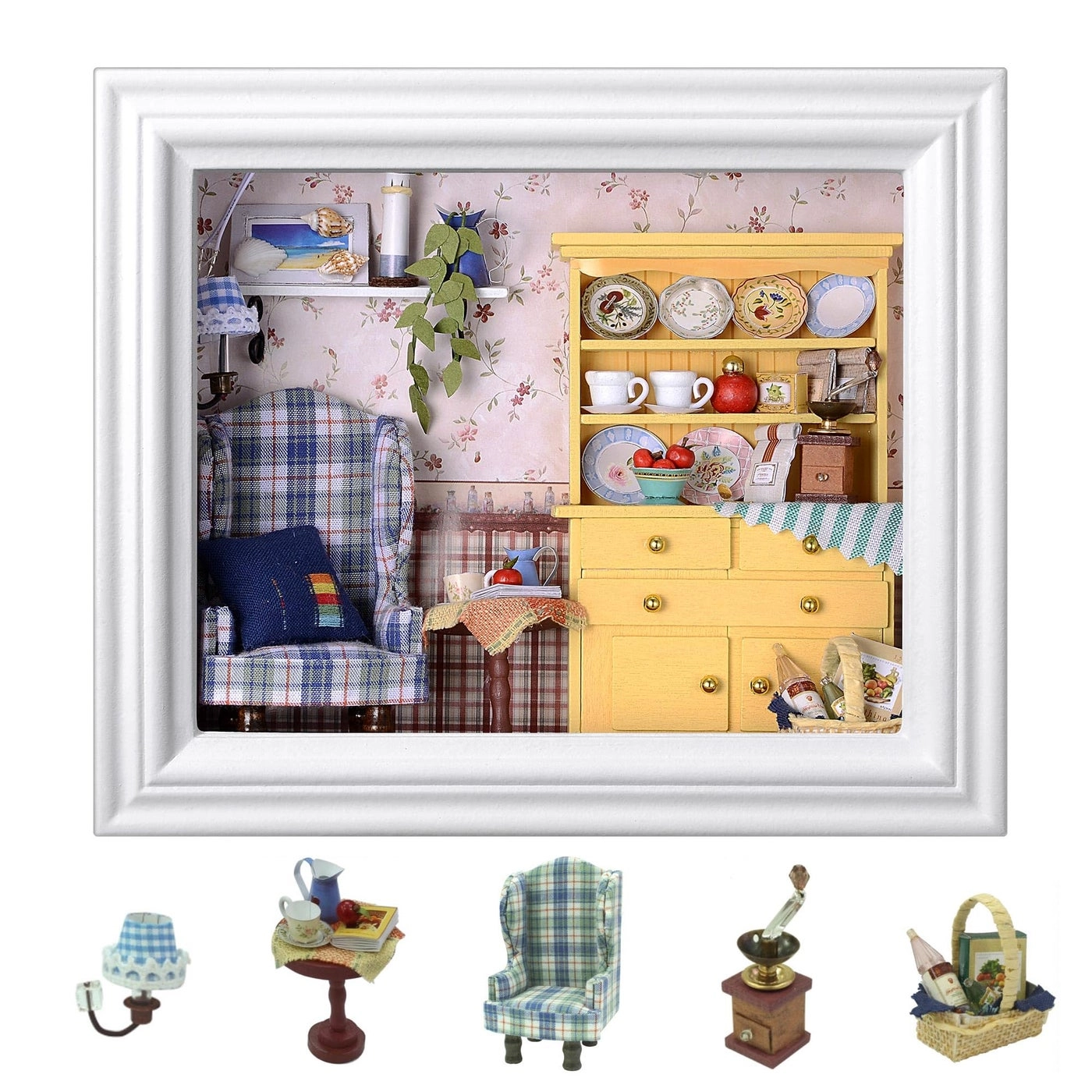 Dollhouse Miniature DIY House Kit - Creative Room 1:100