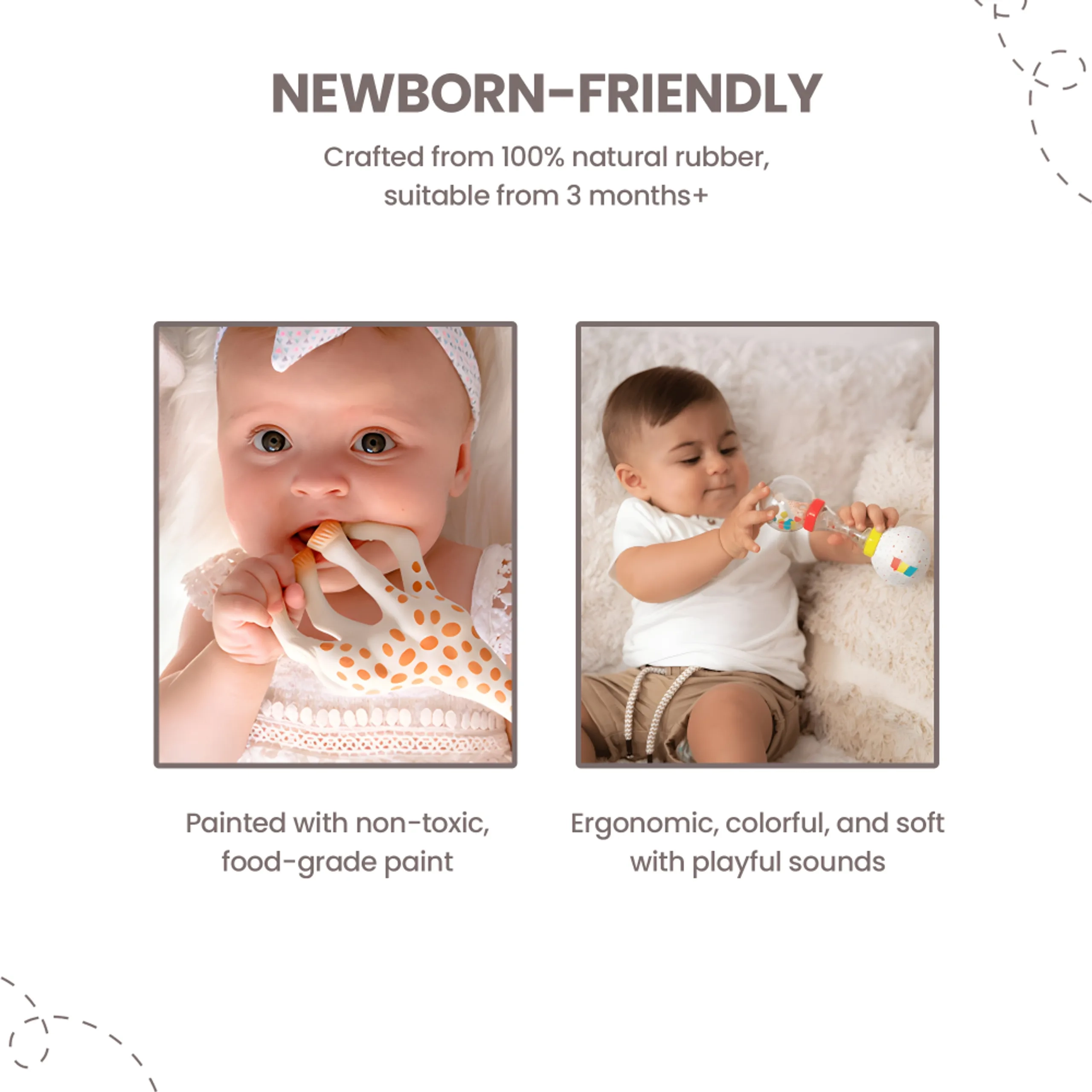 Sophiesticated Classical Composition 1 - Suitable for 0 months to 3 months 100% natural rubber