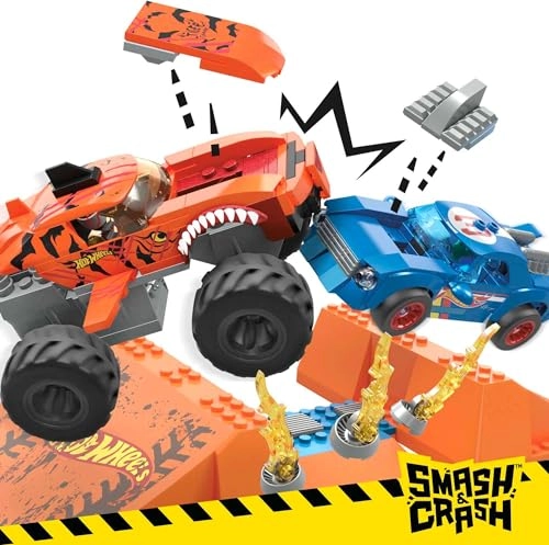 Tiger Shark Chomp Course - Smash & Crash Monster Truck 2 Figures