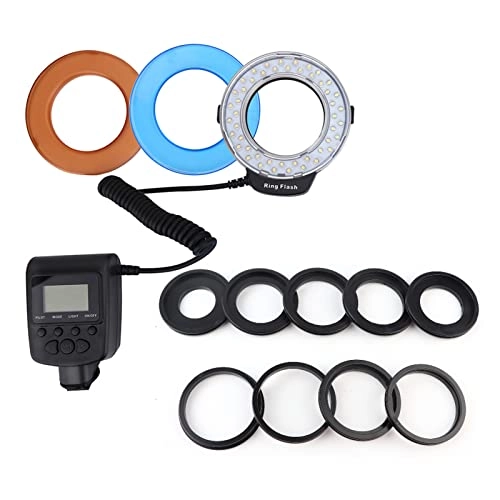 LED Ring Flash Light - 40.5mm 49mm 52mm 55mm 58mm 62mm 67mm 72mm 77mm
