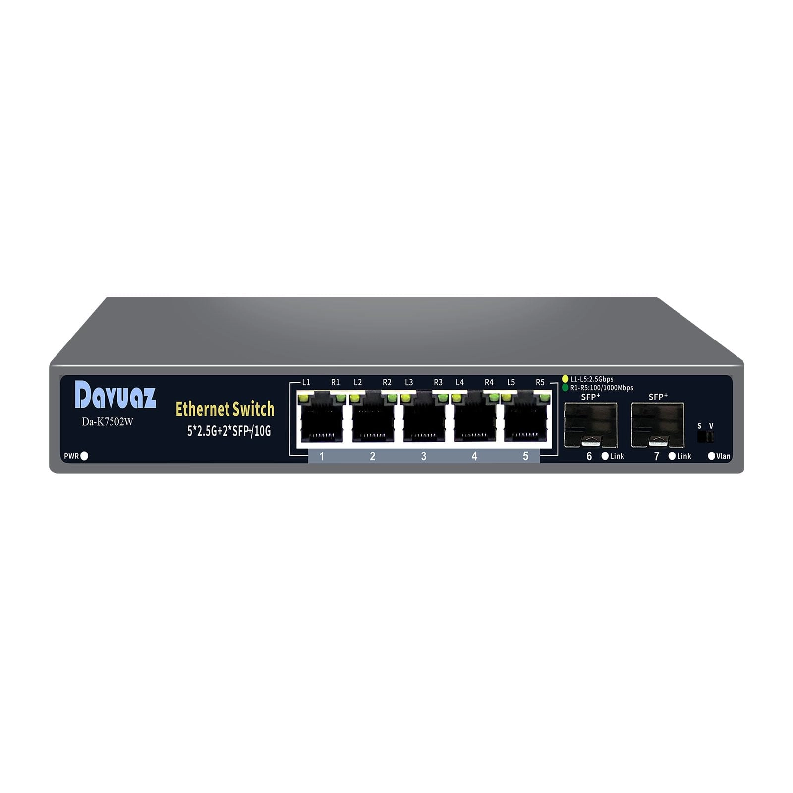 Davuaz Da-K7502W 5-ports