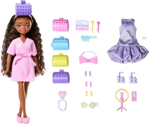 Brooklyn Fashion Doll - Stylized Hair Surprise Hair Accessories 15+ Looks Ages 4+