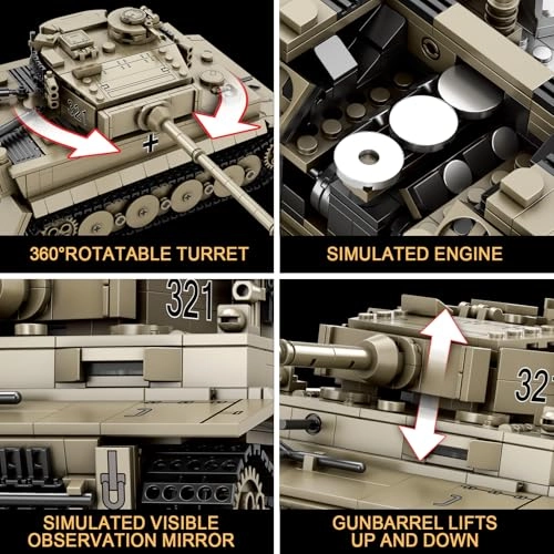 World of Tanks Tiger I (77031) - WW2 Military