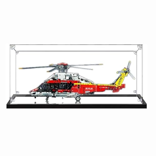 Acrylic Display Case - 75 x 55 x 30 cm for 42145 Rescue Helicopter