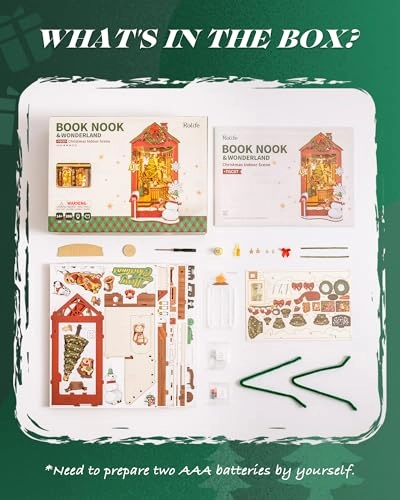 Book Nook - Christmas Indoor Scene