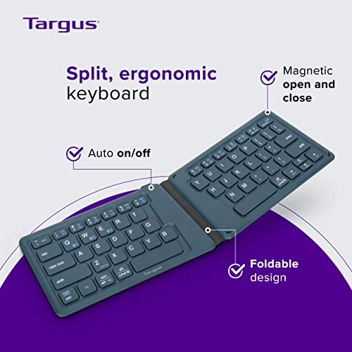 Ergonomic Foldable Bluetooth Keyboard - Wireless