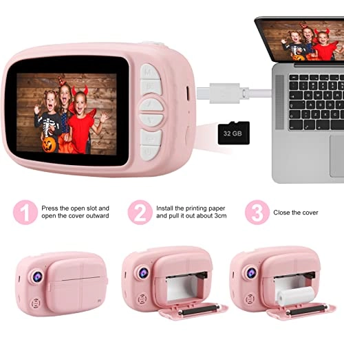 Sofortbildkamera Kinder - 3.5 Inch 12MP 1080P