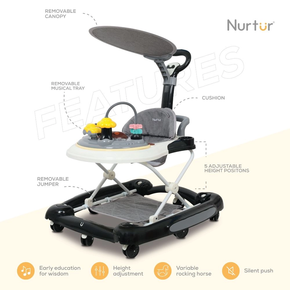 2-In-1 Baby Walker - 15kg 6-18 months