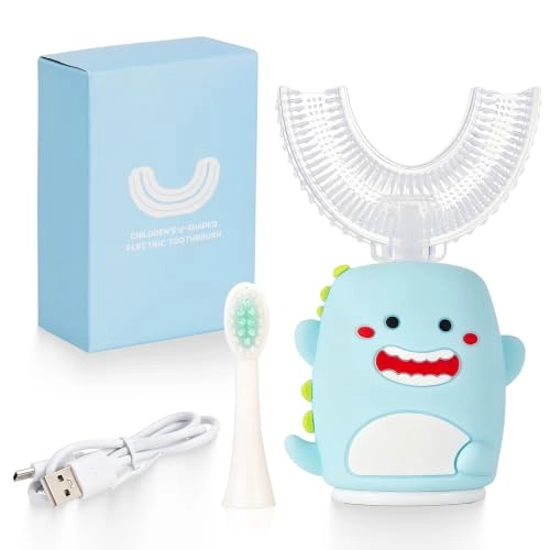 Kids Sonic Electric Toothbrush - U Shaped IPX7 5 Modes