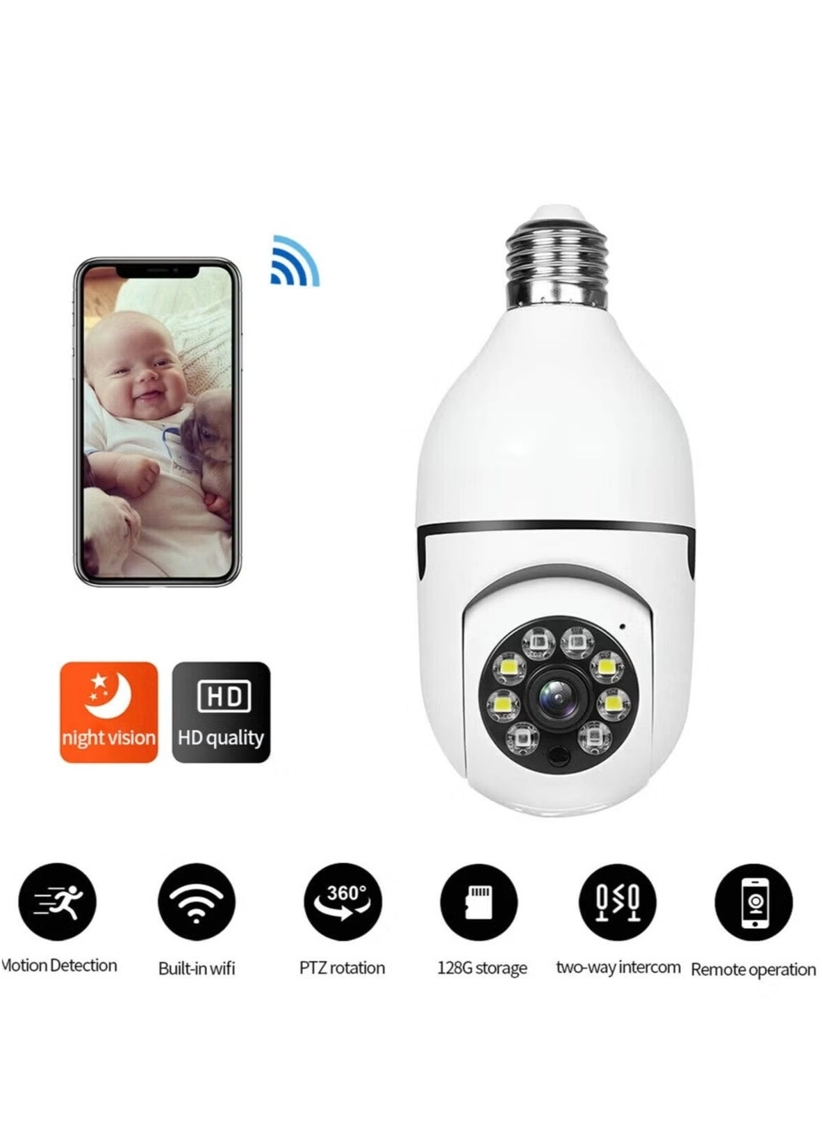 Bulb Camera 1080P