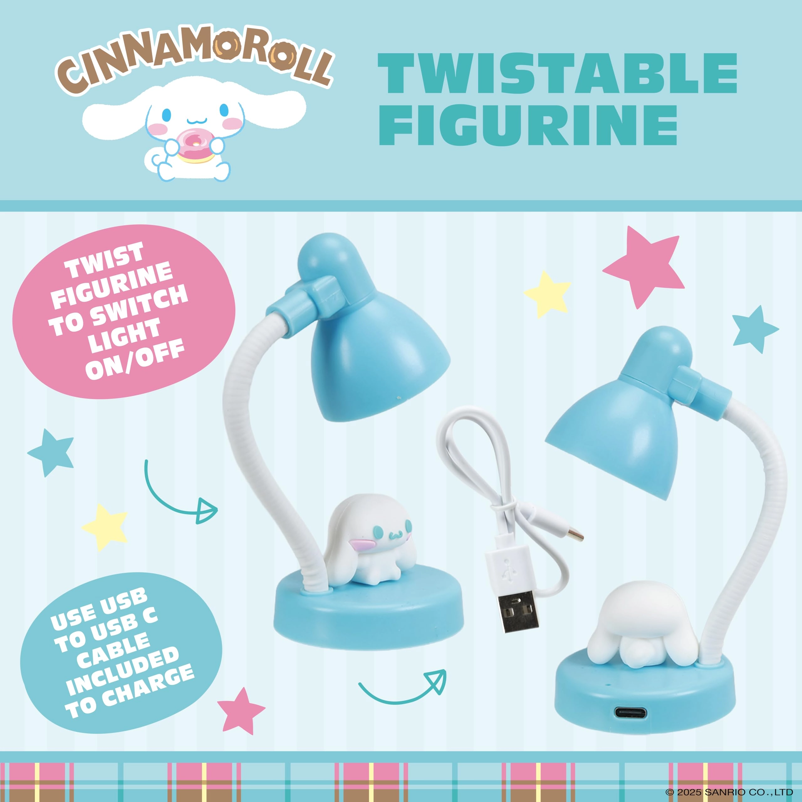 Cinnamoroll Mini Lamp - USB-C Rechargeable Adjustable Head