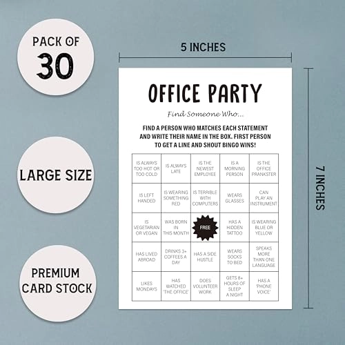 Find Someone Who Game - 30 pieces Adult