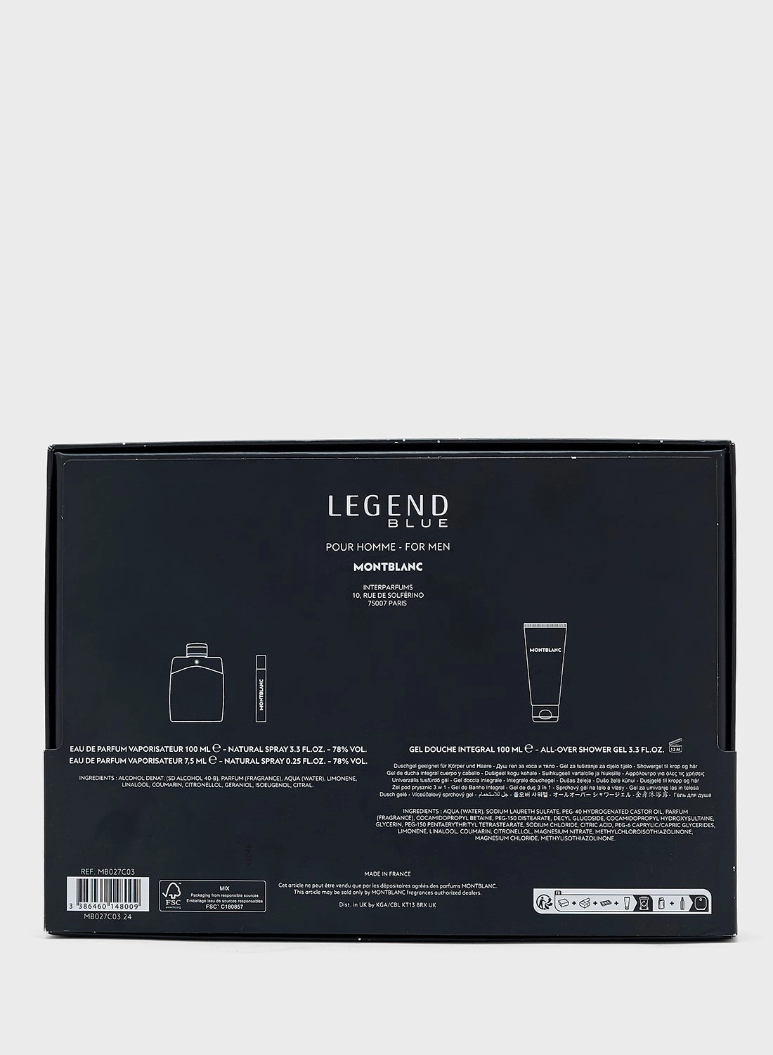 Legend Blue + Shower Gel - EDP