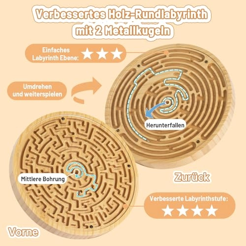 Crazy Labyrinth Wooden Puzzle (1002) - 1 pcs