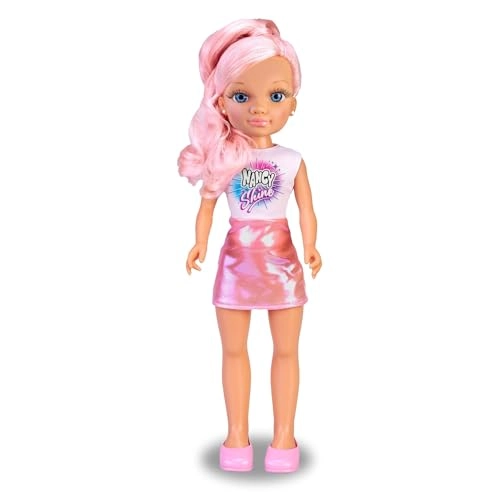 Fashion Doll - Long Hair Metallic Pink Hair Ages 3+