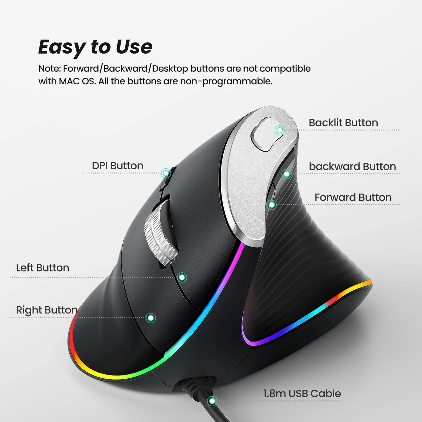 Vertical Mouse - USB