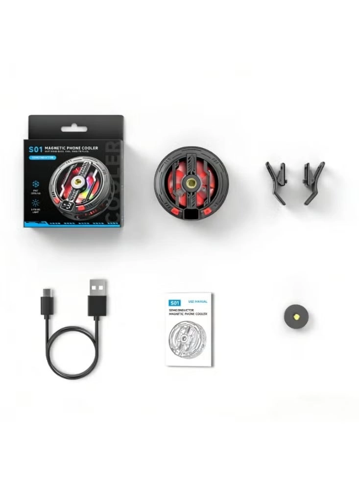 S01 Magnetic Phone Cooler - Compact Semiconductor Fan
