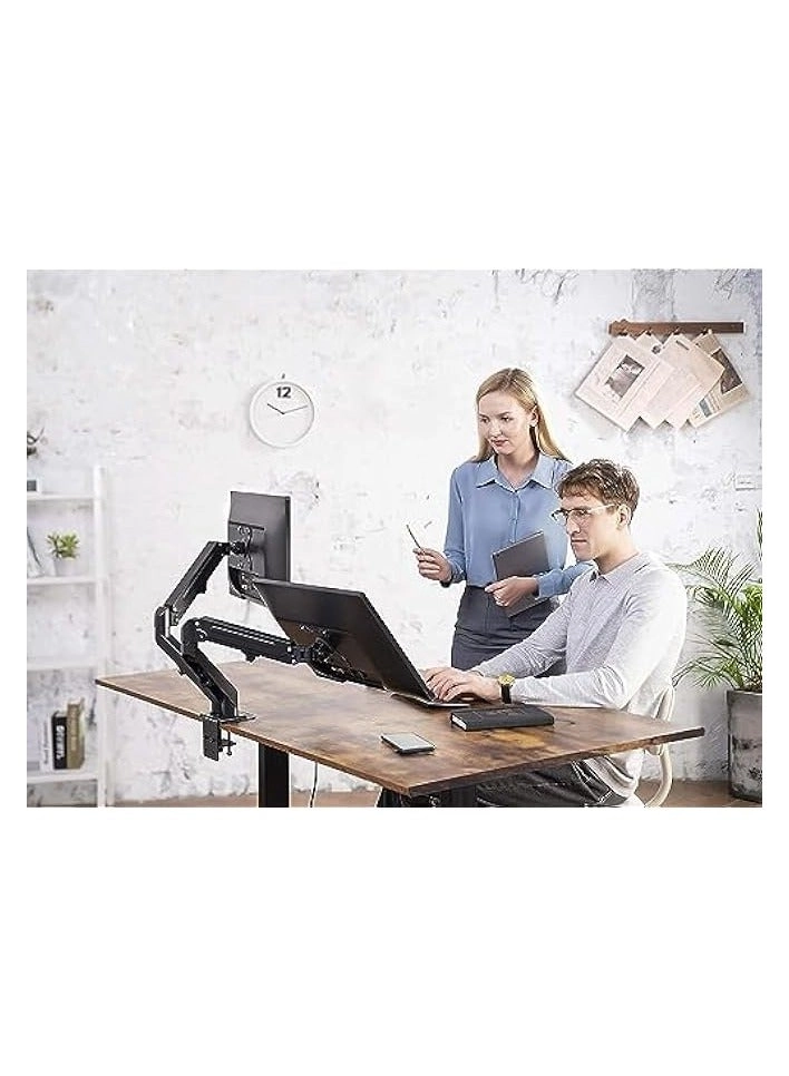 Dual LCD Monitor Desk Mount Stand - 2 27in
