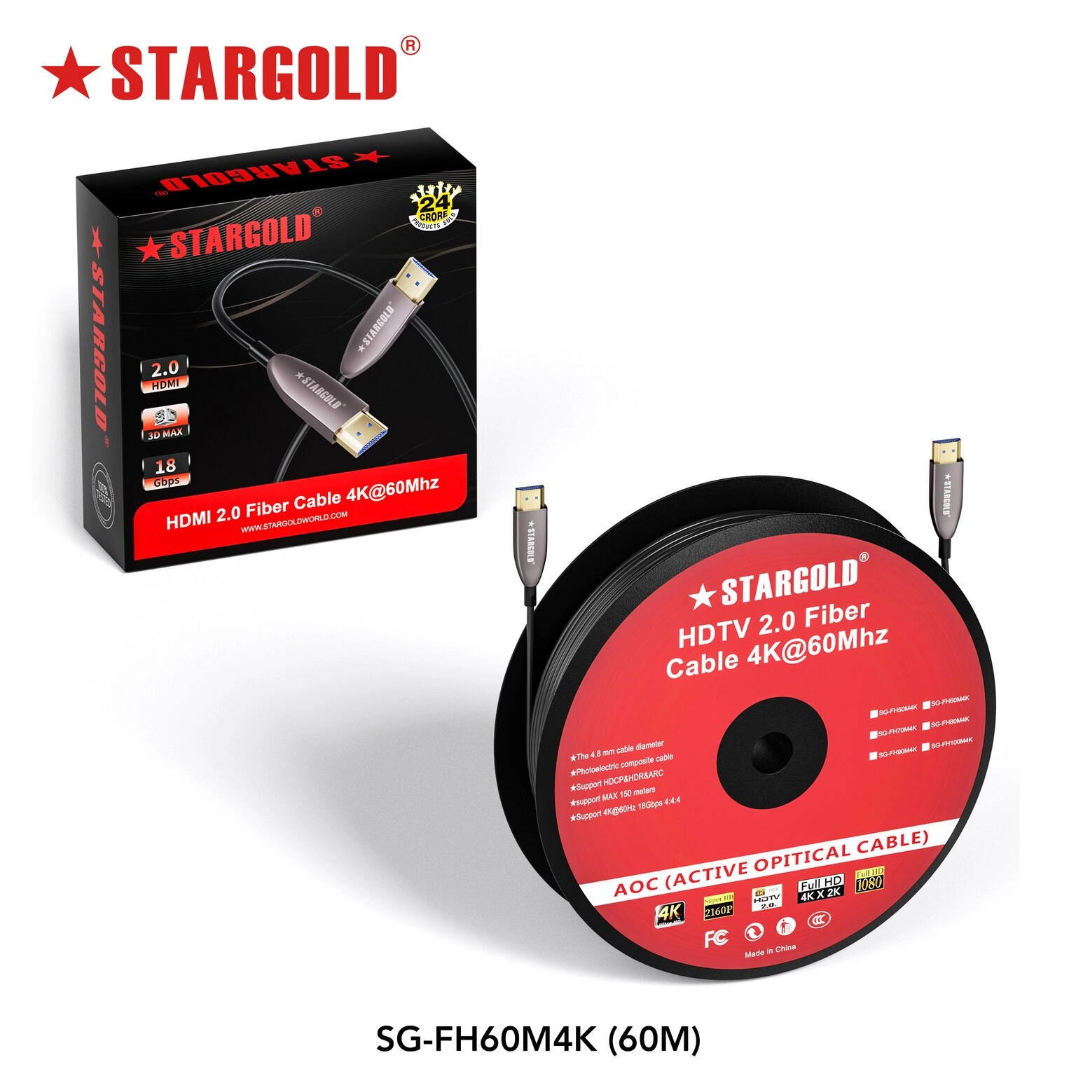 STARGOLD INTERNATIONAL 4K HDMI Cable 60m