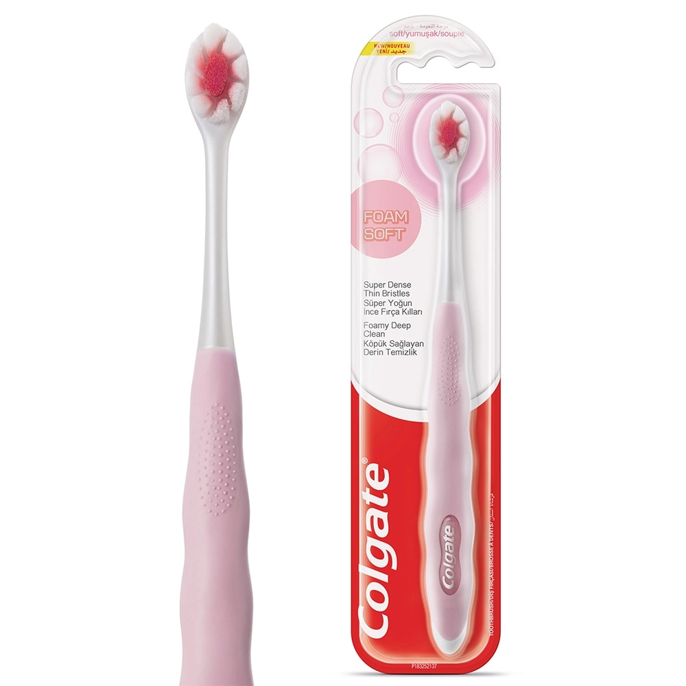 Foamsoft - Super Dense Thin Bristle Multicolor