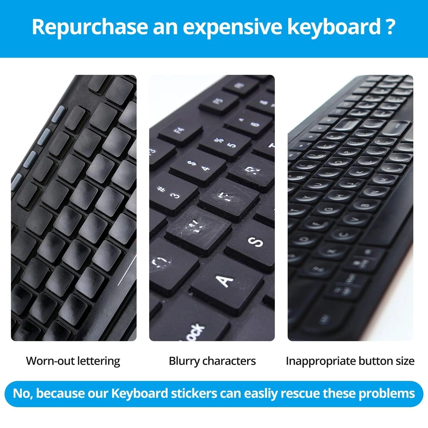 Keyboard Stickers - Russian-English