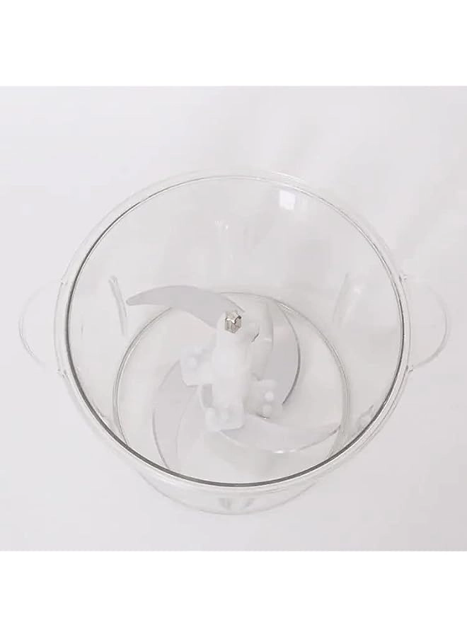 Chop Mini Food Processor - 3 Stainless Steel Blades Whisk Attachment