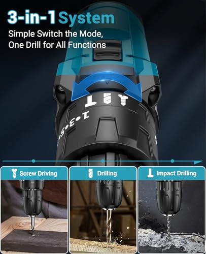 Hammer Drill - 2 x 2.0Ah