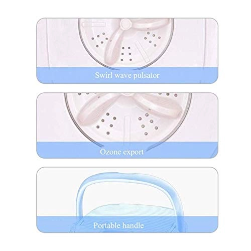 Portable Washing Machine,Turbine Folding Mini Usb Laundry Washer,Perfect For Apartments, Rvs And Small Space Living Shandongmt (Color : B)