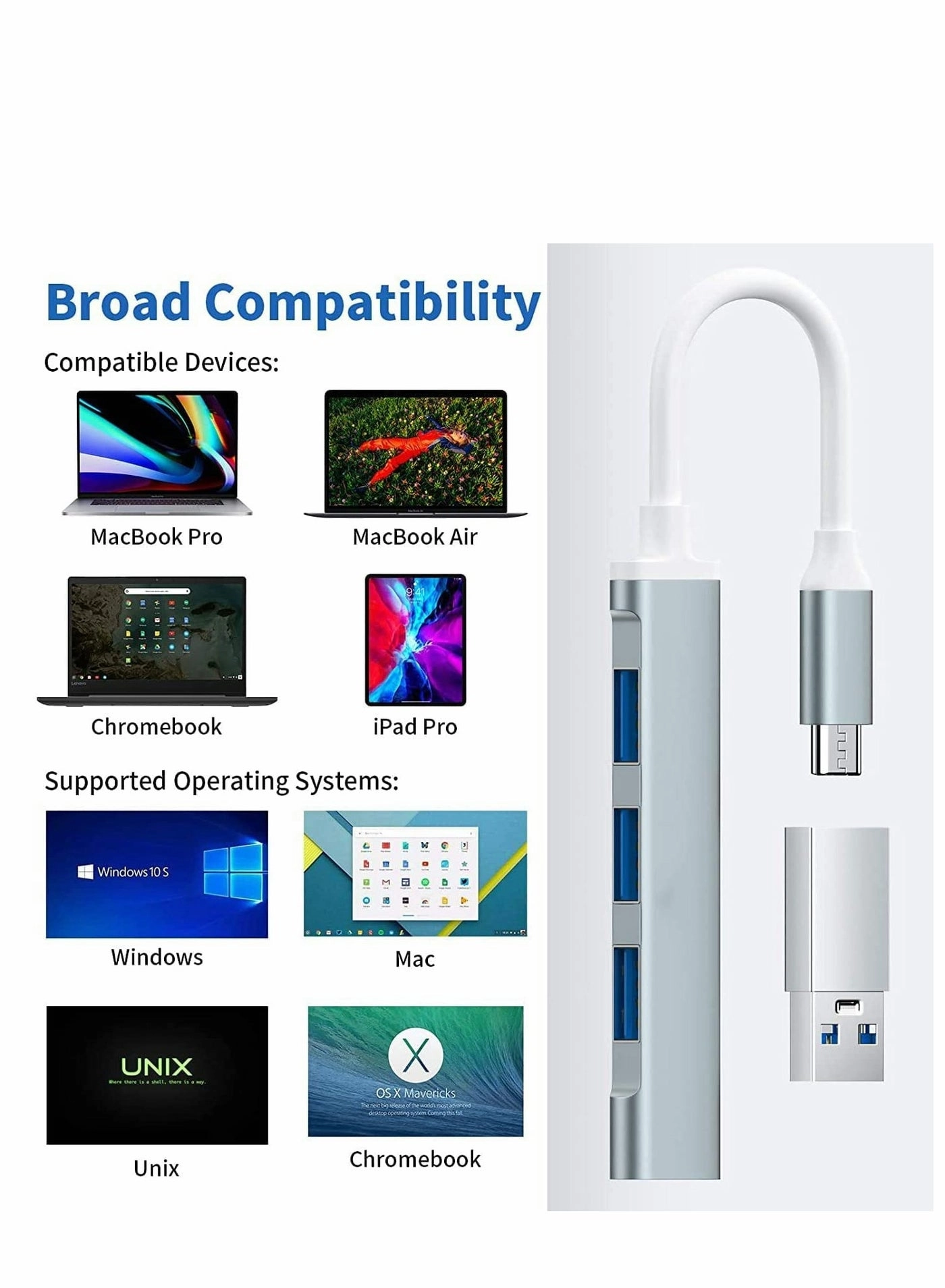 USB C-Type to HDMI Digital AV Multi-Port 4-in-1 Hub