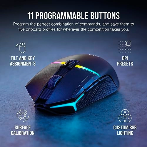NIGHTSABRE Wireless Gaming Mouse - Bluetooth