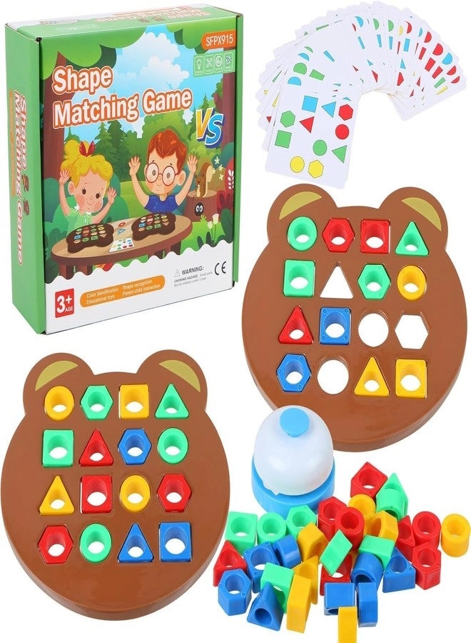 NGEL Geometric Shape and Color Matching Puzzle Board Game
