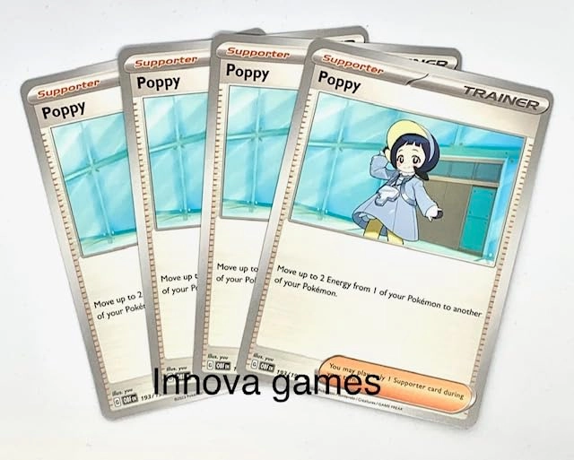 Pokémon Poppy 193/197 - 4pcs Lot