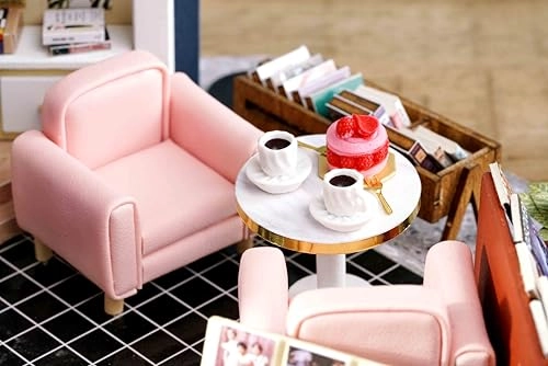 DIY Miniature Dollhouse Kit - Book Cafe 1:24 Scale