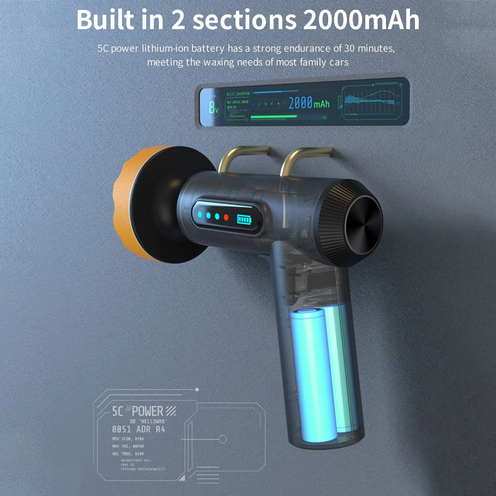 Car Wireless Polishing Machine - 80W