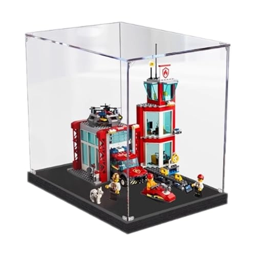 Acrylic Display Box for LEGO City Fire Department 60215 - Acrylic
