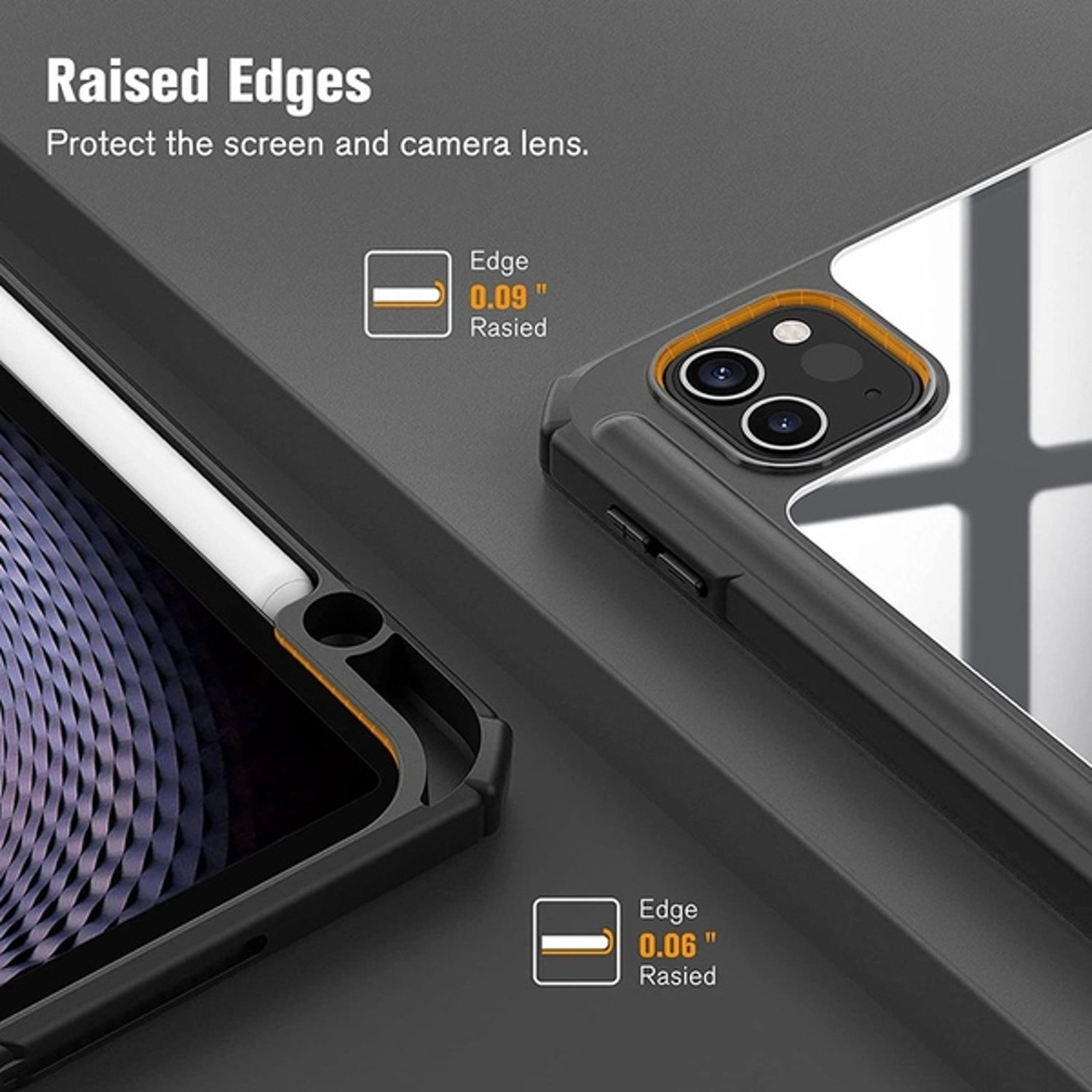 Magnetic Case with Screen Protector for iPad Air 10.9-inch and iPad Pro 11-inch (2022)