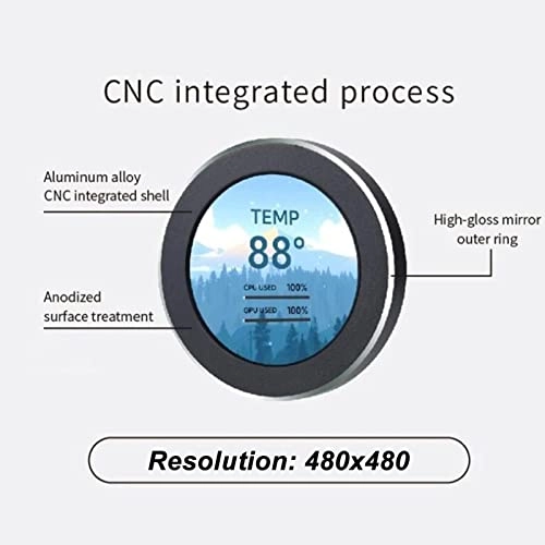 Liquid Cooler LCD Screen - 2.1in IPS 480x480 360° Rotatable