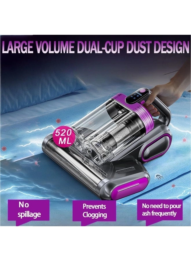 Handheld Deep Mattress Vacuum Cleaner - 10Kpa Low Noise Cordless
