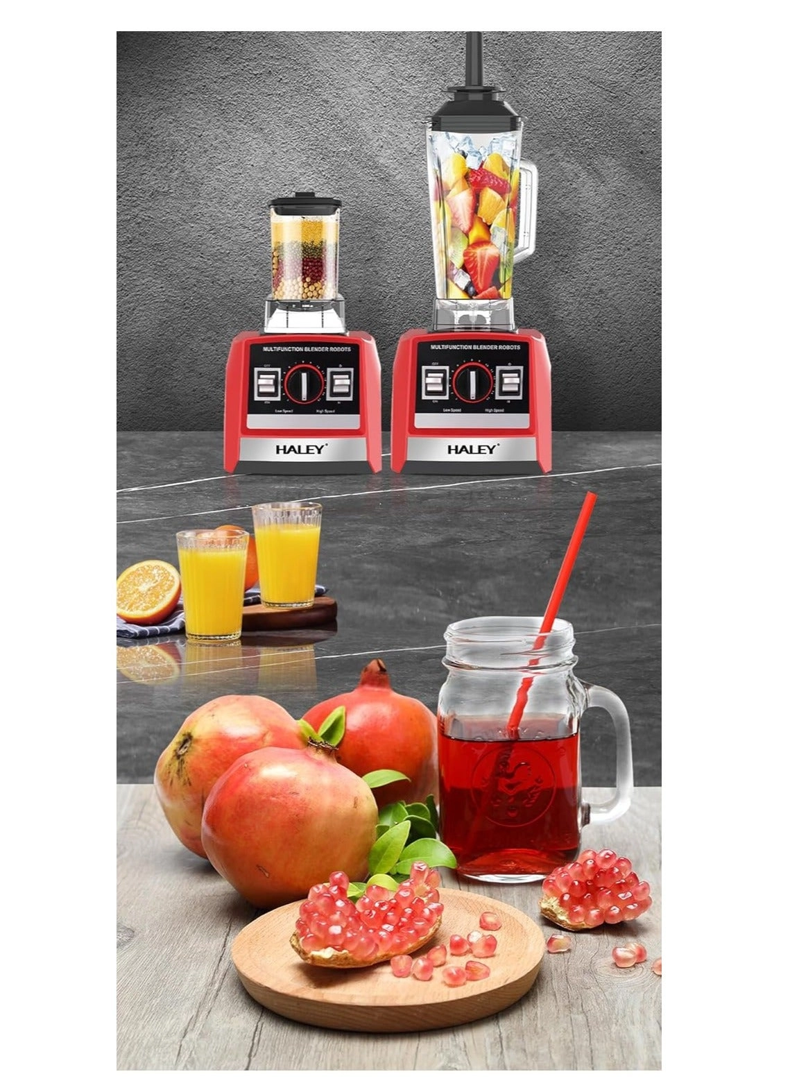 HY-982 - Commercial Grade 2-in-1 Multifunction Stainless Steel Blades