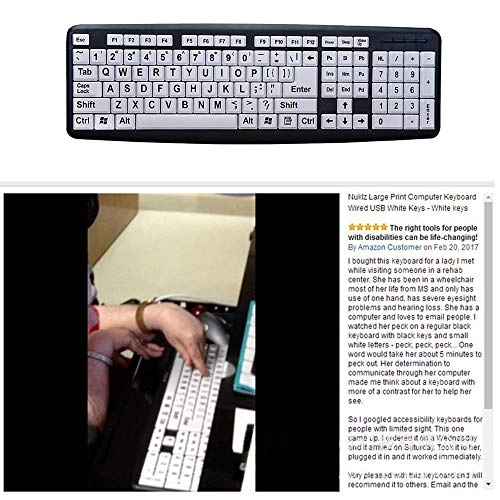 Large Print Keyboard - US Wired