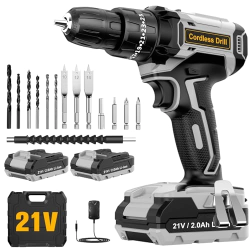 Cordless Drill Driver - 2000 Milliamp Hours