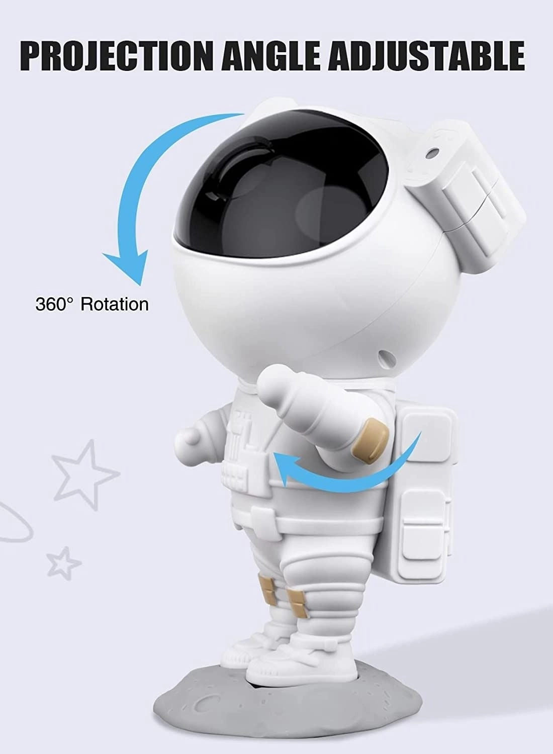 Star Projector Galaxy Night Light - Astronaut Starry Nebula Remote Control Timer