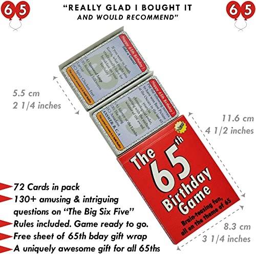 65th Birthday Game - English Adult