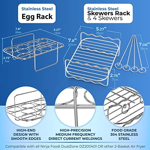 Air Fryer Rack - Stainless steel 2Pcs