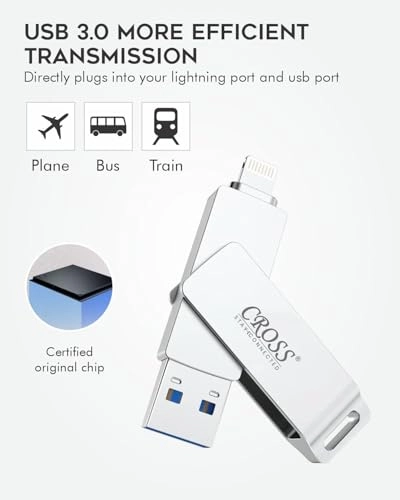 4 IN 1 PENDRIVE - USB 3.0 Lightning Micro USB USB A Type-C 256GB