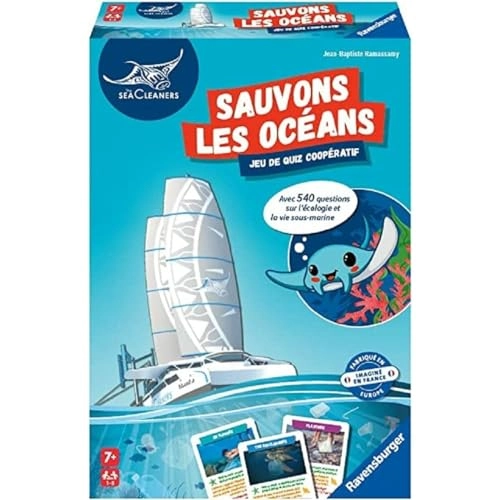The SeaCleaners - French Version from 6 Years 110 question cards