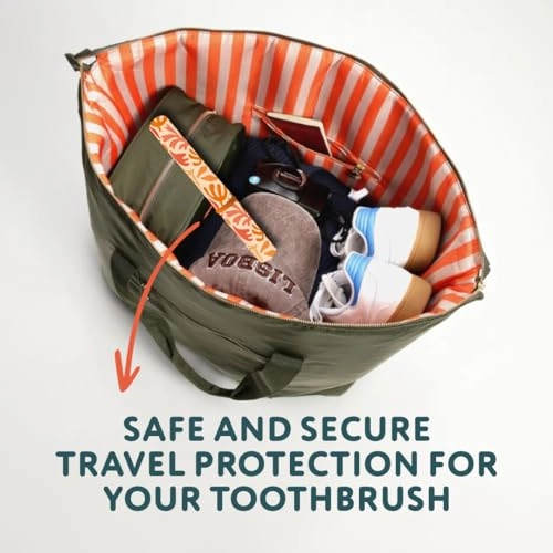 Family Sonic Toothbrush - Battery-Powered Replaceable Green